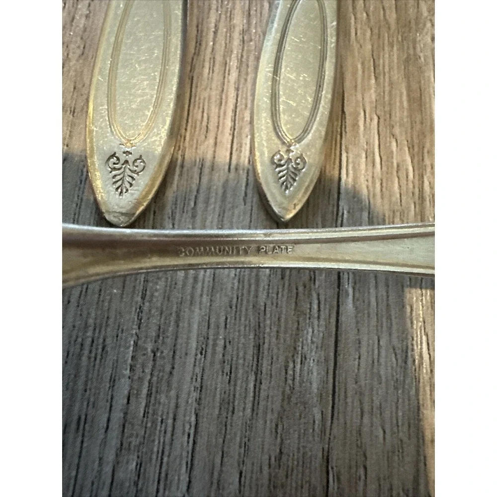 Oneida Community Plate Silverplate 1917 Adam Teaspoons Lot‎ of 10